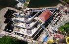 Luftaufnahme der Wasserkraftanlage Öblitz (Foto: KEHL)